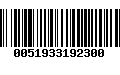 Código de Barras 0051933192300