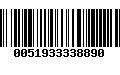 Código de Barras 0051933338890