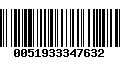 Código de Barras 0051933347632