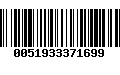 Código de Barras 0051933371699