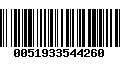 Código de Barras 0051933544260