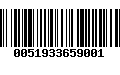 Código de Barras 0051933659001