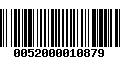 Código de Barras 0052000010879