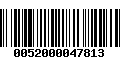 Código de Barras 0052000047813