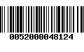 Código de Barras 0052000048124