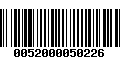 Código de Barras 0052000050226