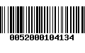 Código de Barras 0052000104134