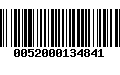 Código de Barras 0052000134841