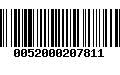 Código de Barras 0052000207811