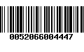 Código de Barras 0052066004447