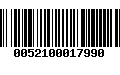 Código de Barras 0052100017990