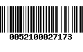 Código de Barras 0052100027173