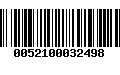 Código de Barras 0052100032498