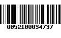 Código de Barras 0052100034737