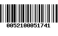 Código de Barras 0052100051741