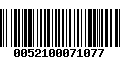 Código de Barras 0052100071077