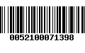 Código de Barras 0052100071398