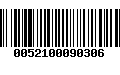 Código de Barras 0052100090306