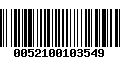 Código de Barras 0052100103549