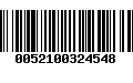 Código de Barras 0052100324548