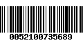 Código de Barras 0052100735689