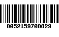 Código de Barras 0052159700829