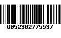 Código de Barras 0052302775537