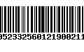 Código de Barras 00523325601219002115