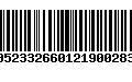 Código de Barras 00523326601219002831