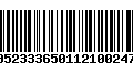 Código de Barras 00523336501121002479