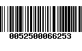 Código de Barras 0052500066253