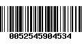 Código de Barras 0052545904534