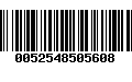 Código de Barras 0052548505608