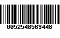 Código de Barras 0052548563448