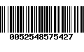 Código de Barras 0052548575427