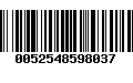 Código de Barras 0052548598037