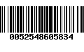 Código de Barras 0052548605834