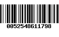 Código de Barras 0052548611798