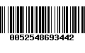 Código de Barras 0052548693442