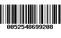 Código de Barras 0052548699208