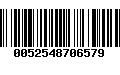 Código de Barras 0052548706579