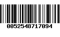 Código de Barras 0052548717094