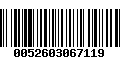 Código de Barras 0052603067119