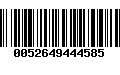 Código de Barras 0052649444585