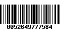 Código de Barras 0052649777584