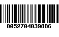 Código de Barras 0052704039886