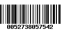 Código de Barras 0052738057542