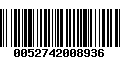 Código de Barras 0052742008936