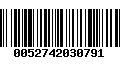 Código de Barras 0052742030791