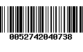 Código de Barras 0052742040738